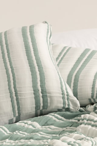 2 housses de coussin Tena - Vert - 45 x 45 cm