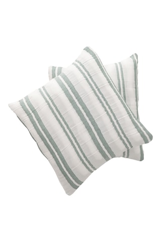 2 housses de coussin Tena - Vert - 45 x 45 cm