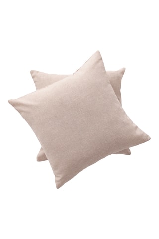 2 housses de coussin Indira - Beige - 45 x 45 cm