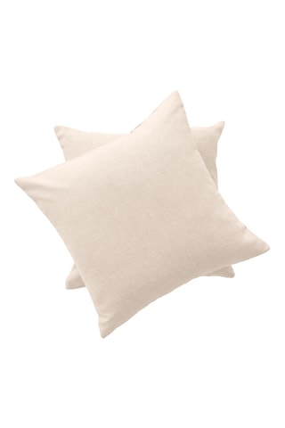 2 housses de coussin Indira - Ecru - 45 x 45 cm