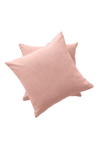 2 housses de coussin Indira - Saumon - 45 x 45 cm