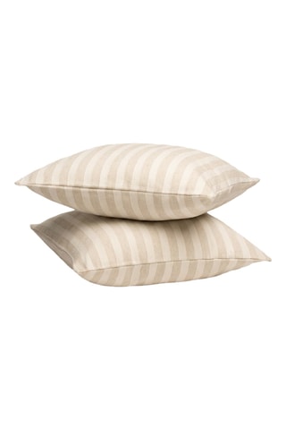 2 housses de coussin - Taupe - 45 x 45 cm