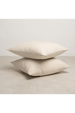 2 Sierkussenslopen - Beige - 45 x 45 cm