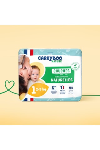 2 x 24 Couches Peaux Sensibles Naturelles - T1/2-5kg