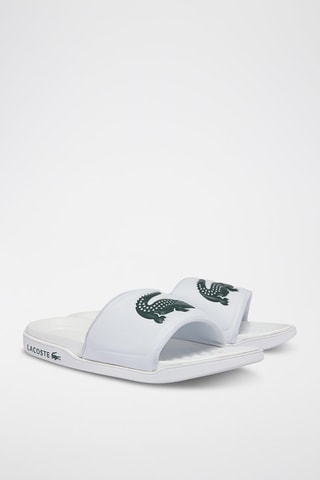 Mules - Blanc et vert foncé