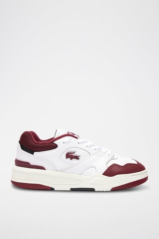 Baskets en cuir Lineshot - Blanc et bordeaux