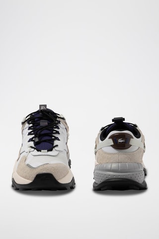 Baskets en cuir L-Guard Breaker - Blanc et bleu marine