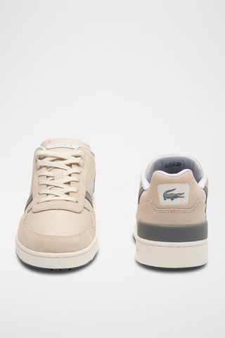 Baskets en cuir T-Clip - Rose poudré