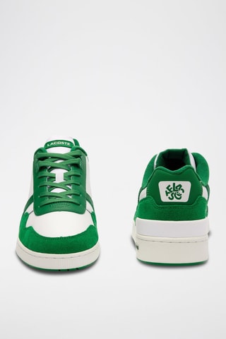 Baskets en cuir T-Clip - Vert clair et blanc