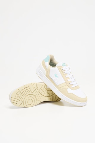 Baskets en cuir T-clip - Blanc