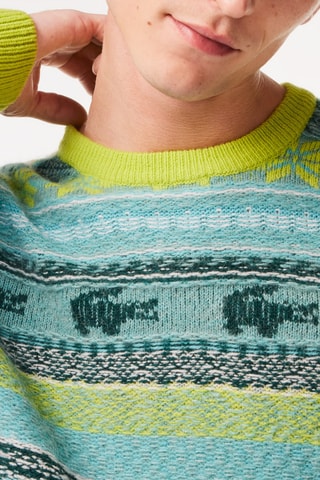 Pull en laine et alpaga - Vert