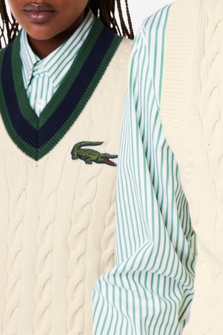 Pull sans manches en coton biologique - Ecru