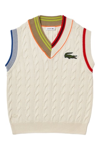 Pull classic fit sans manches - Ecru