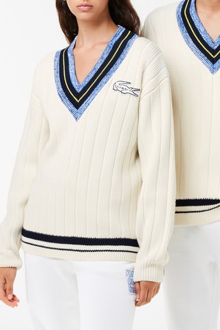 Pull oversize en laine x EleVen by Venus Williams - Ecru