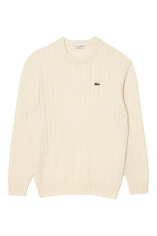 Pull classic fit en laine - Beige