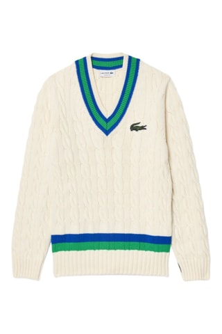 Pull classic fit en laine - Ecru