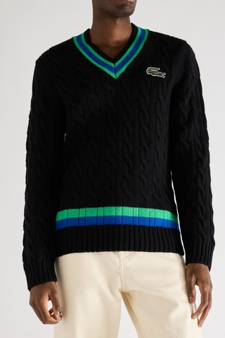 Pull classic fit en laine - Noir