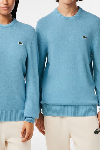 Pull classic fit en laine et cachemire - Ciel