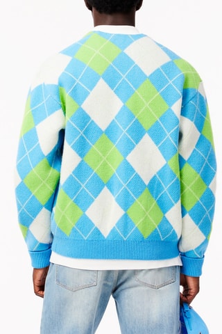 Gilet en laine - Turquoise et vert clair