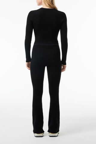 Legging flare taille haute - Noir