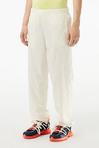 Pantalon de survêtement relaxed - Blanc et beige