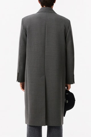 Manteau en laine - Gris chiné