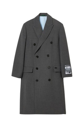 Manteau en laine - Gris chiné