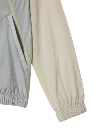 Veste à capuche - Beige et gris clair