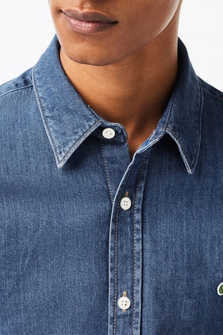Chemise regular en jean - Bleu marine