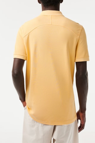 Polo regular en coton biologique - Jaune
