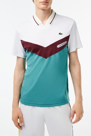 Polo slim Lacoste Tennis x Daniil Medvedev - Blanc