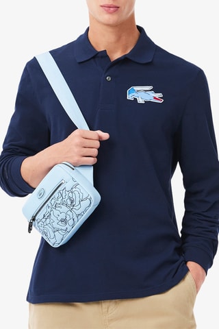 Polo classic fit en coton biologique - Bleu marine