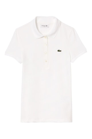 Polo slim en coton biologique - Blanc