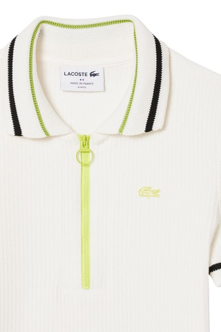 Polo slim - Blanc et vert clair