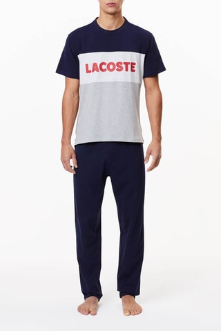 Pyjama - Gris chiné et bleu marine