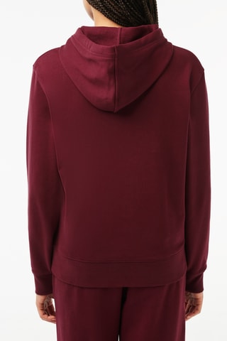 Sweat relaxed à capuche - Bordeaux