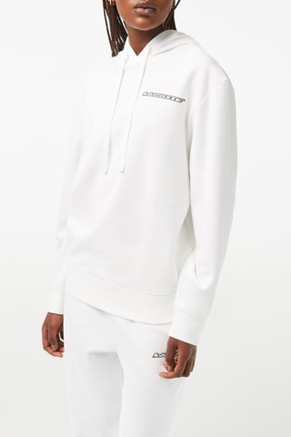 Sweat loose à capuche - Blanc