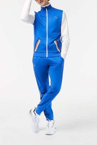 Sweat classic fit Lacoste Tennis - Bleu et blanc cassé