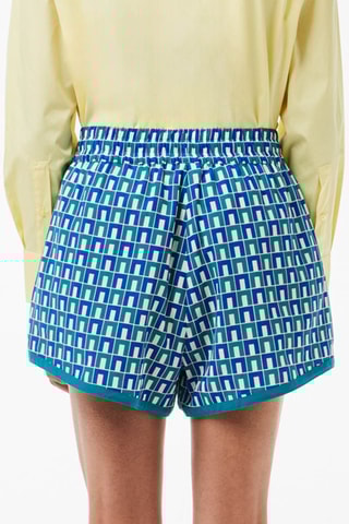 Short - Bleu pétrole et vert foncé