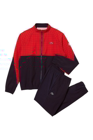 Veste et pantalon Lacoste Tennis x Novak Djokovic - Rouge et bleu marine