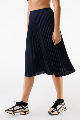 Jupe plissée - Bleu marine