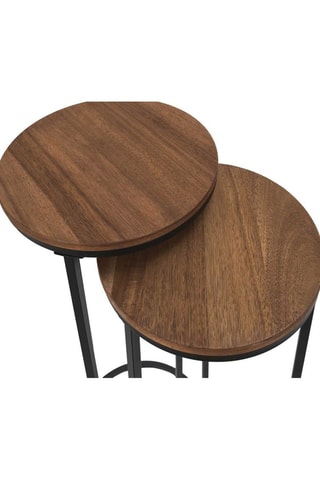 2 mesas de apoio encaixáveis - 32,5 x 80 x 32,5 cm / 30 x 75 x 30 cm