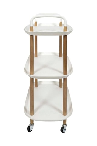 Carrinho de cozinha com rodas 3 níveis - 65 x 81 x 35,5cm