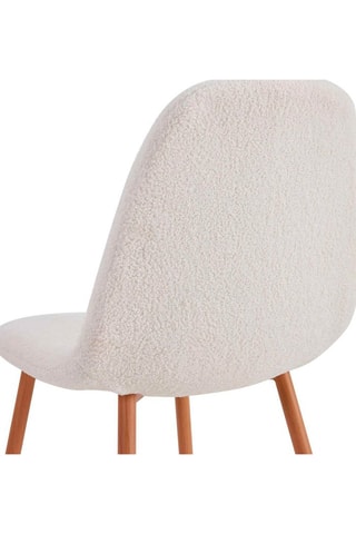 4 cadeiras Freya Hygge - 
Natural e branco