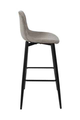 2 cadeiras de bar Scott - Toupeira e preto