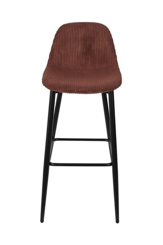 2 cadeiras de bar Scott - Terracota e preto