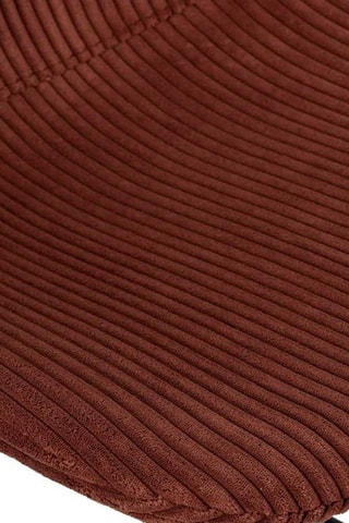 2 cadeiras de bar Scott - Terracota e preto