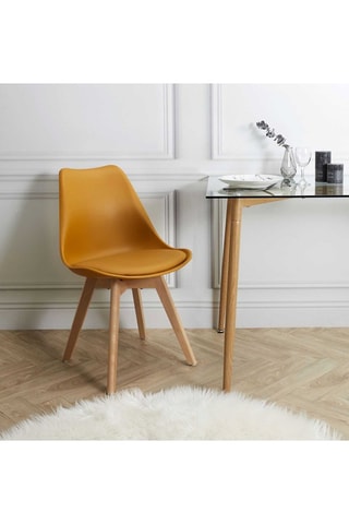 4 cadeiras Scandinave - Amarelo