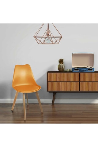 4 cadeiras Scandinave - Amarelo