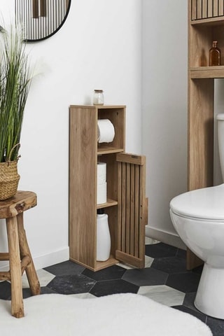 Móvel papel higiénico - Castanho